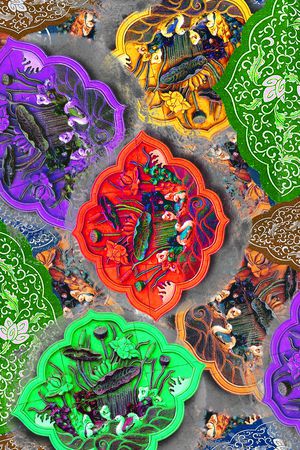 水墨风印花华亿平台图片