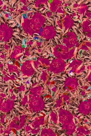 月季花印花华亿平台图片