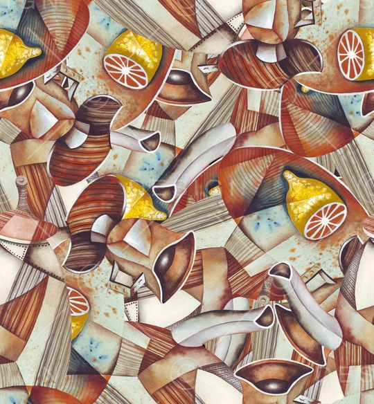 几何印花华亿平台图片