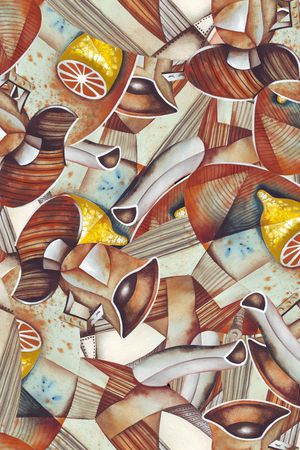 几何印花华亿平台图片