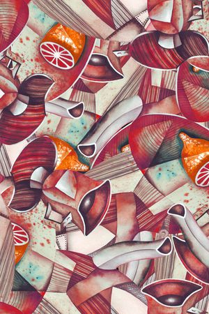 几何印花华亿平台图片