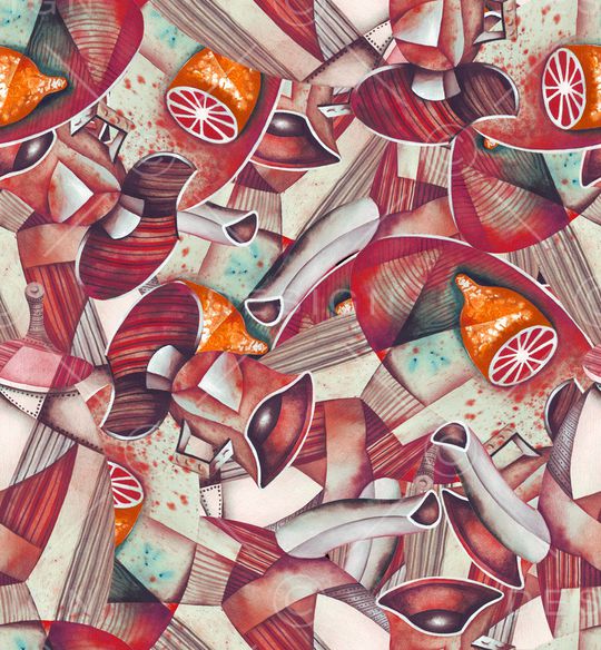 几何印花华亿平台图片