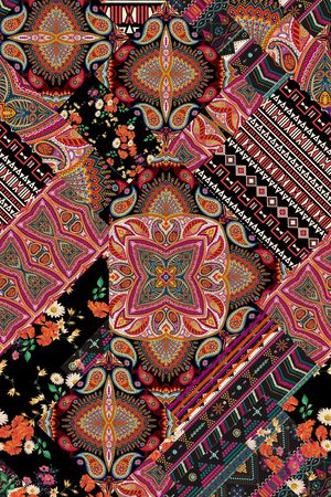 波西米亚印花华亿平台图片