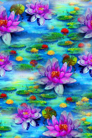 植物印花华亿平台图片