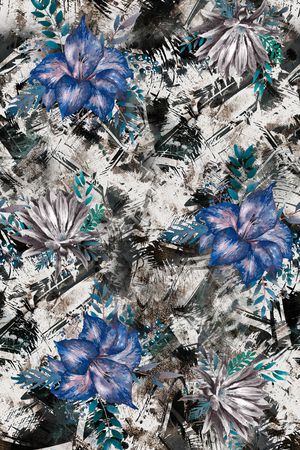 抽象印花华亿平台图片