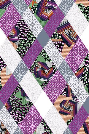 混合拼接印花华亿平台图片