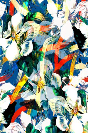 抽象印花华亿平台图片