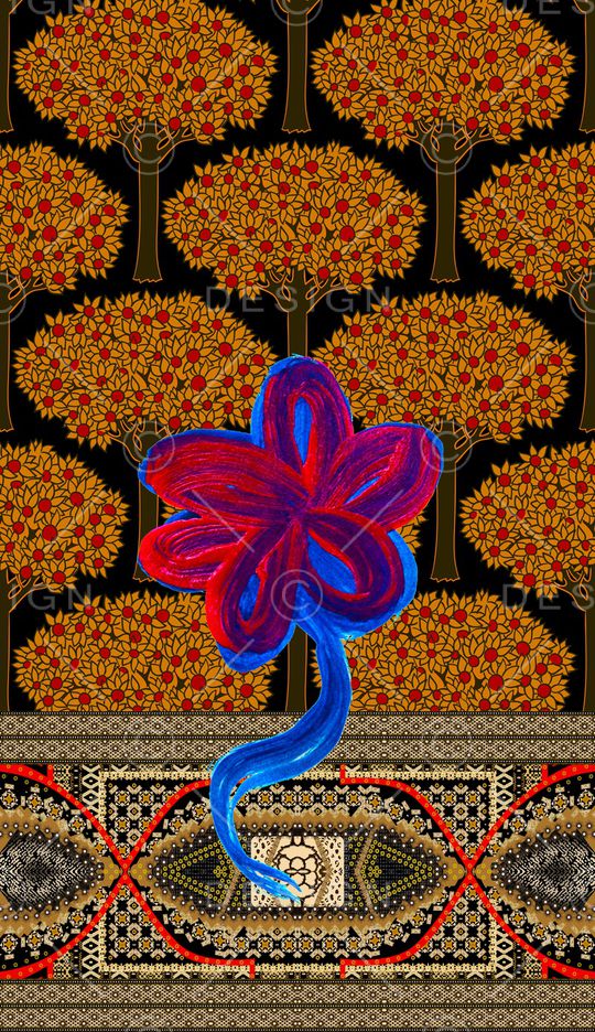 二方连续印花华亿平台图片