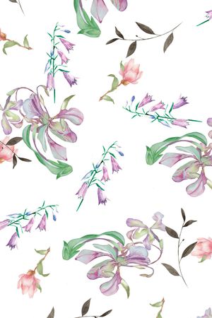 满版散花印花华亿平台图片