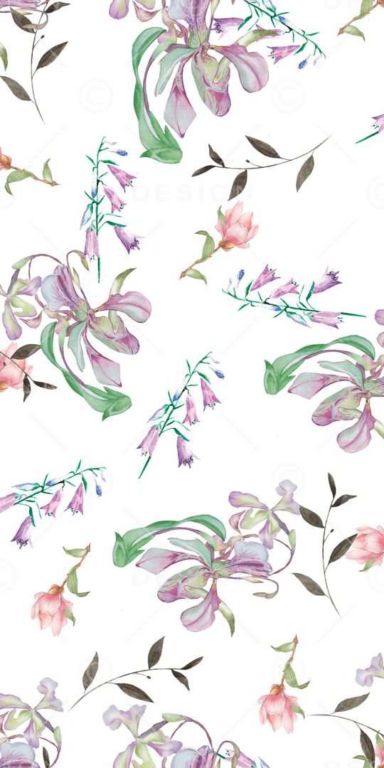 满版散花印花华亿平台图片