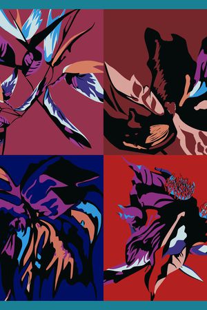 抽象印花华亿平台图片