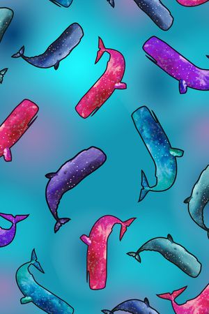 鲸鱼印花华亿平台图片