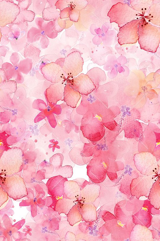 清爽底色花印花华亿平台图片