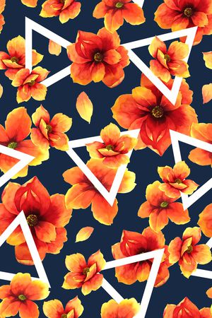 三角形印花华亿平台图片