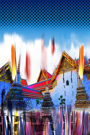 抽象印花华亿平台图片