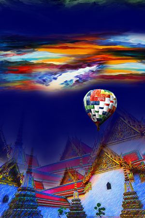 抽象印花华亿平台图片