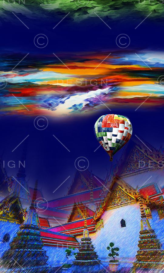 抽象印花华亿平台图片