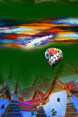 抽象印花华亿平台图片