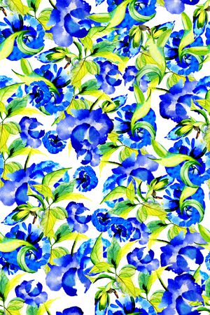 满版散花印花华亿平台图片