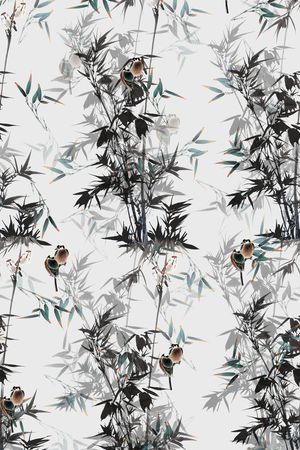 竹子印花华亿平台图片