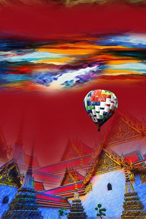 抽象印花华亿平台图片