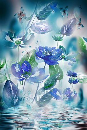 花卉印花华亿平台图片