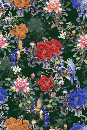 中国风印花华亿平台图片