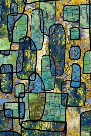 几何印花华亿平台图片