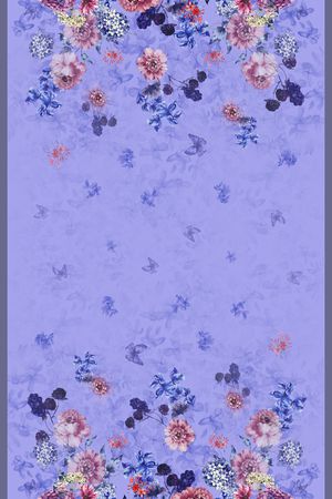 手绘花卉印花华亿平台图片