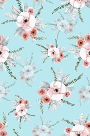 手绘花卉印花华亿平台图片