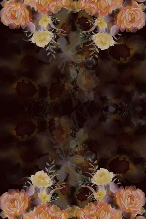 朦胧花卉印花华亿平台图片