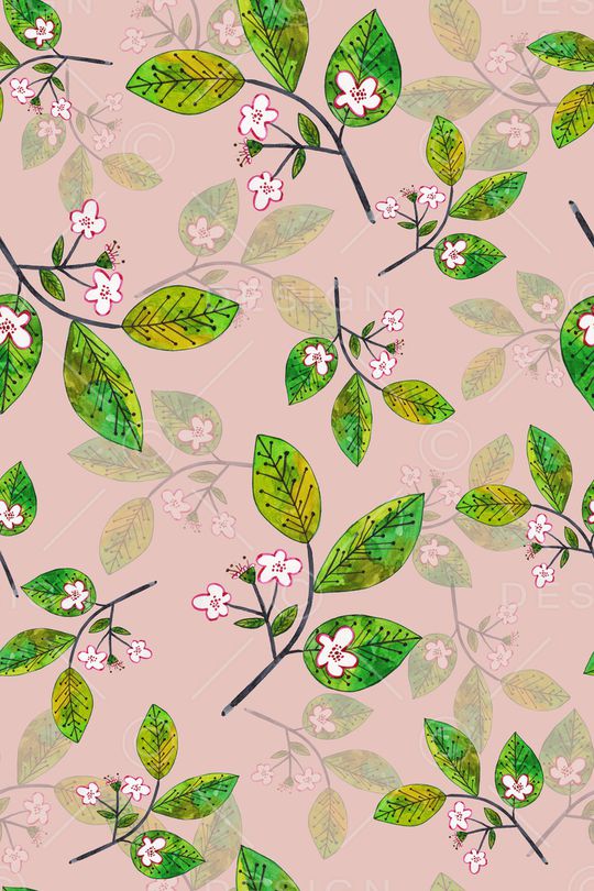 手绘花卉印花华亿平台图片