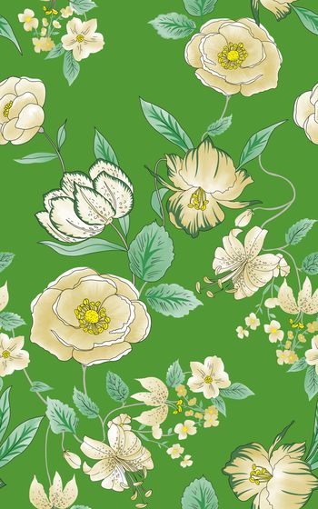 907837-时尚手绘精细清新抽象花卉-1