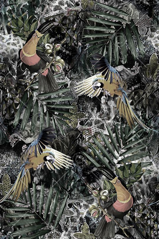 鸟印花华亿平台图片