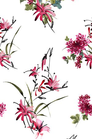 菊花印花华亿平台图片