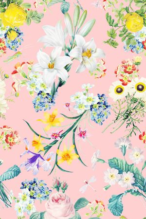 花卉印花华亿平台图片