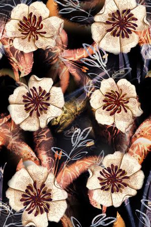 抽象印花华亿平台图片