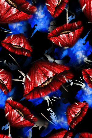 抽象印花华亿平台图片