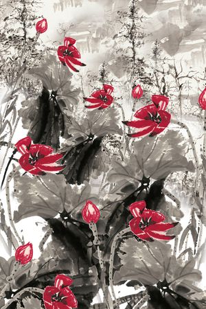 抽象印花华亿平台图片