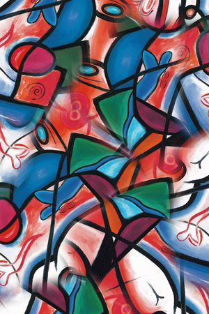 抽象印花华亿平台图片