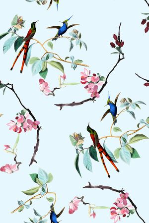 树枝印花华亿平台图片