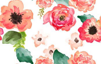 抽象花卉印花华亿平台图片