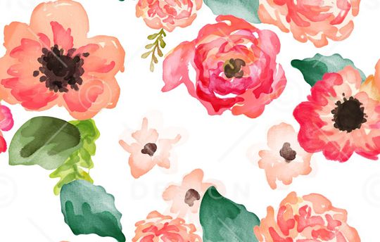 抽象花卉印花华亿平台图片