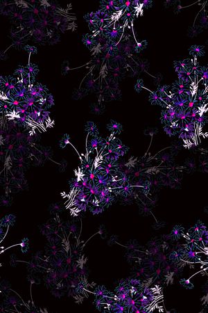 暗底亮花印花华亿平台图片