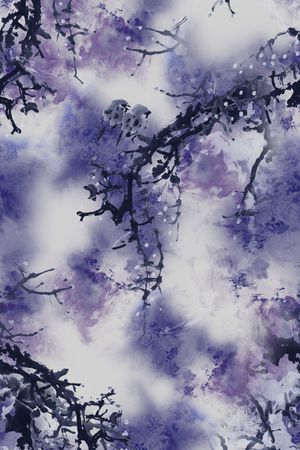 中国风印花华亿平台图片