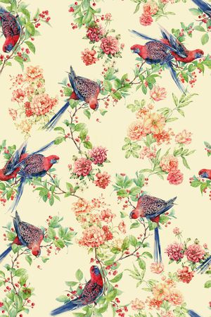 真丝印花华亿平台图片