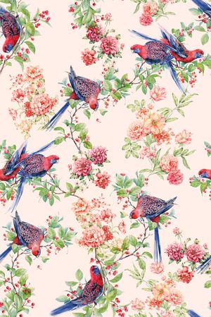 真丝印花华亿平台图片