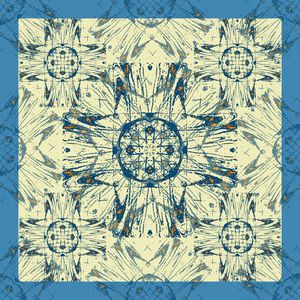 丝巾围巾秀场印花华亿平台图片