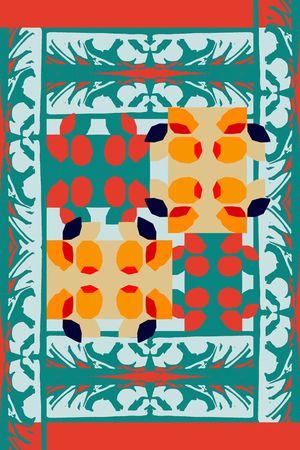 抽象印花华亿平台图片