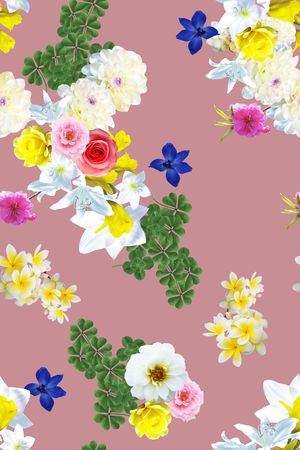 彩底花卉印花华亿平台图片